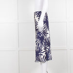 Daniel & Mayer White Navy Print Slip Skirt