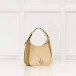 Tory Burch Cream Beige Suede Thea Woven Small Bag