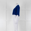 Alexander McQueen Stretch Jacquard Knit Short Sleeve Top