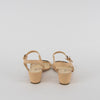 Chanel Cream Leather Quilted Chain CC Sandals