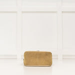 Tory Burch Cream Beige Suede Thea Woven Small Bag