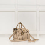 Mulberry Cream Small Cookie Cut Bayswater Pebbled Leather