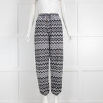 Missoni Black and White Chevron Trousers