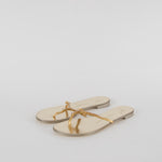 Giuseppe Zanotti Gold Diamante Flat Flip Flops