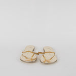 Giuseppe Zanotti Gold Diamante Flat Flip Flops
