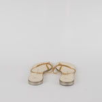 Giuseppe Zanotti Gold Diamante Flat Flip Flops