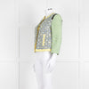 MSGM Yellow Blue Green Woven Print Jacket