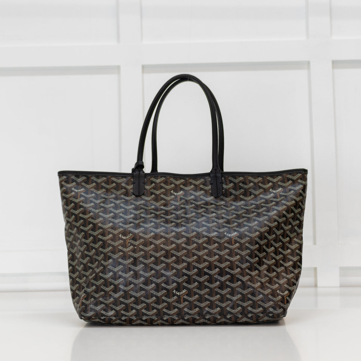 Goyard Black and Brown St Louis PM Tote