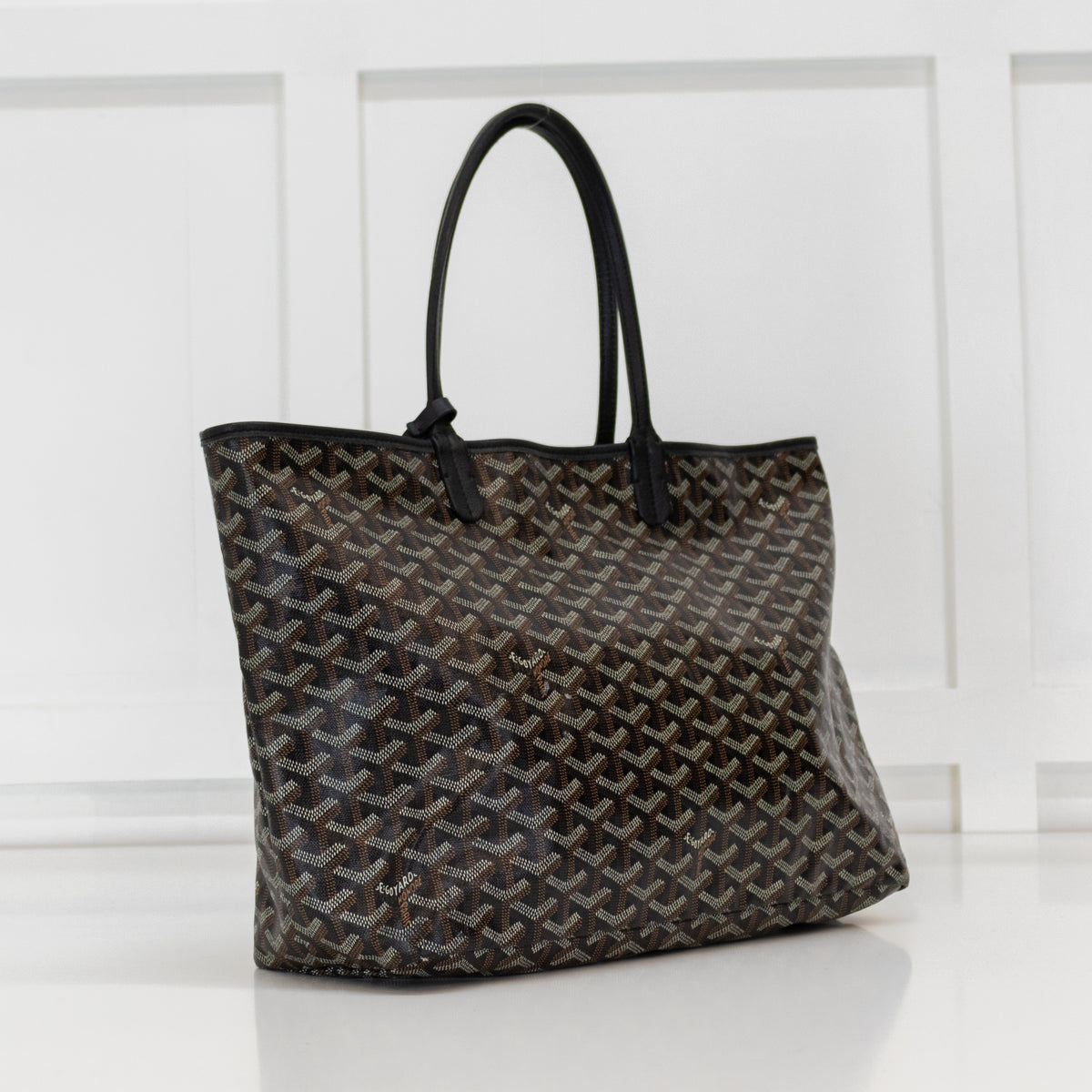 Goyard Black and Brown St Louis PM Tote