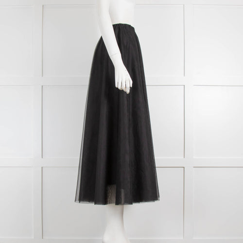 Raey Black Tulle Maxi Skirt