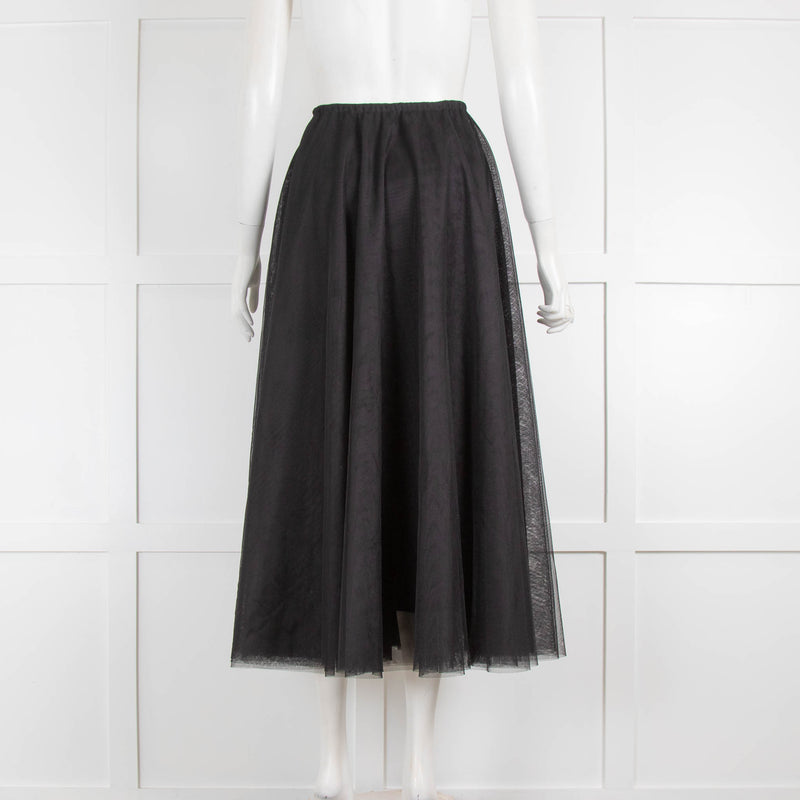 Raey Black Tulle Maxi Skirt