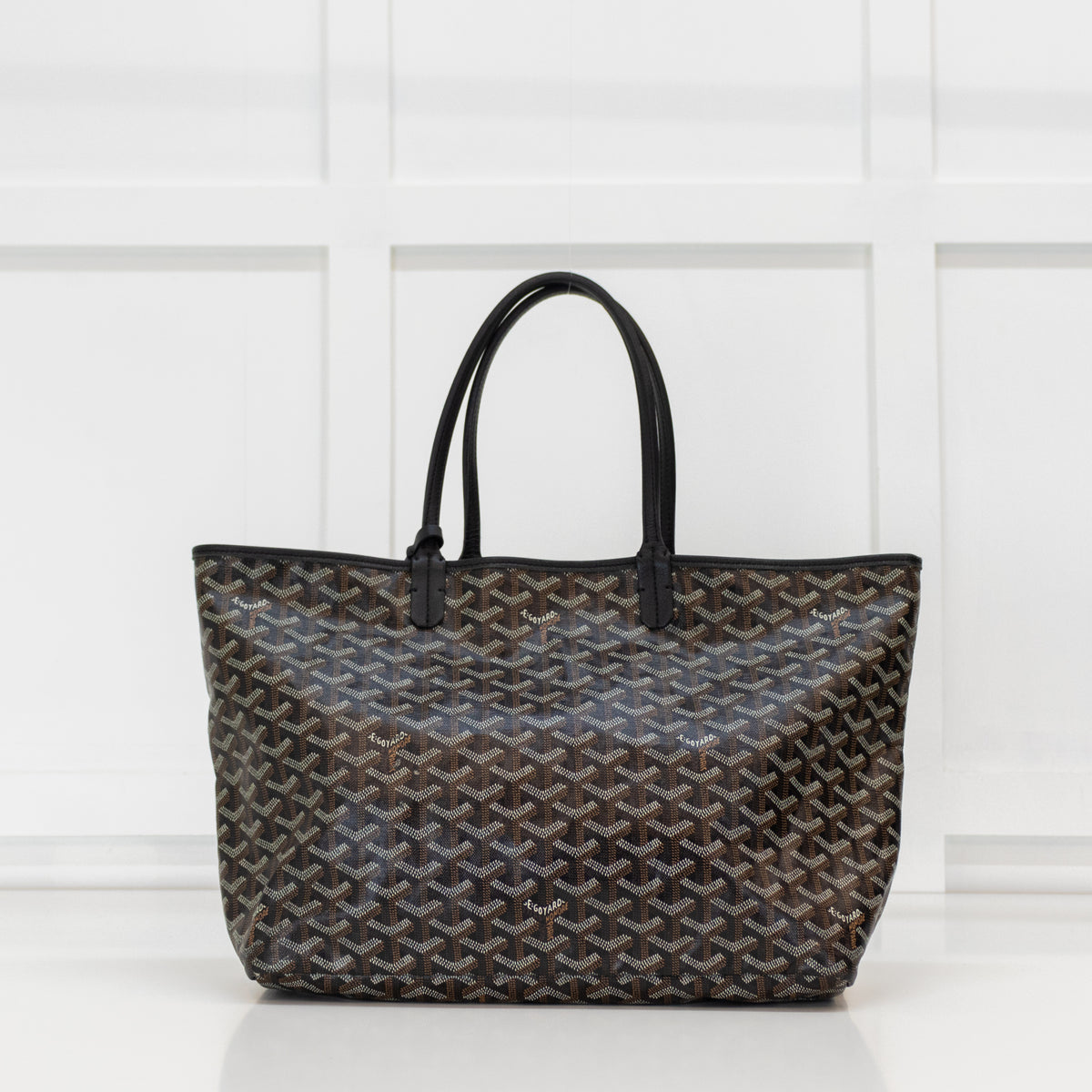 Goyard Black and Brown St Louis PM Tote