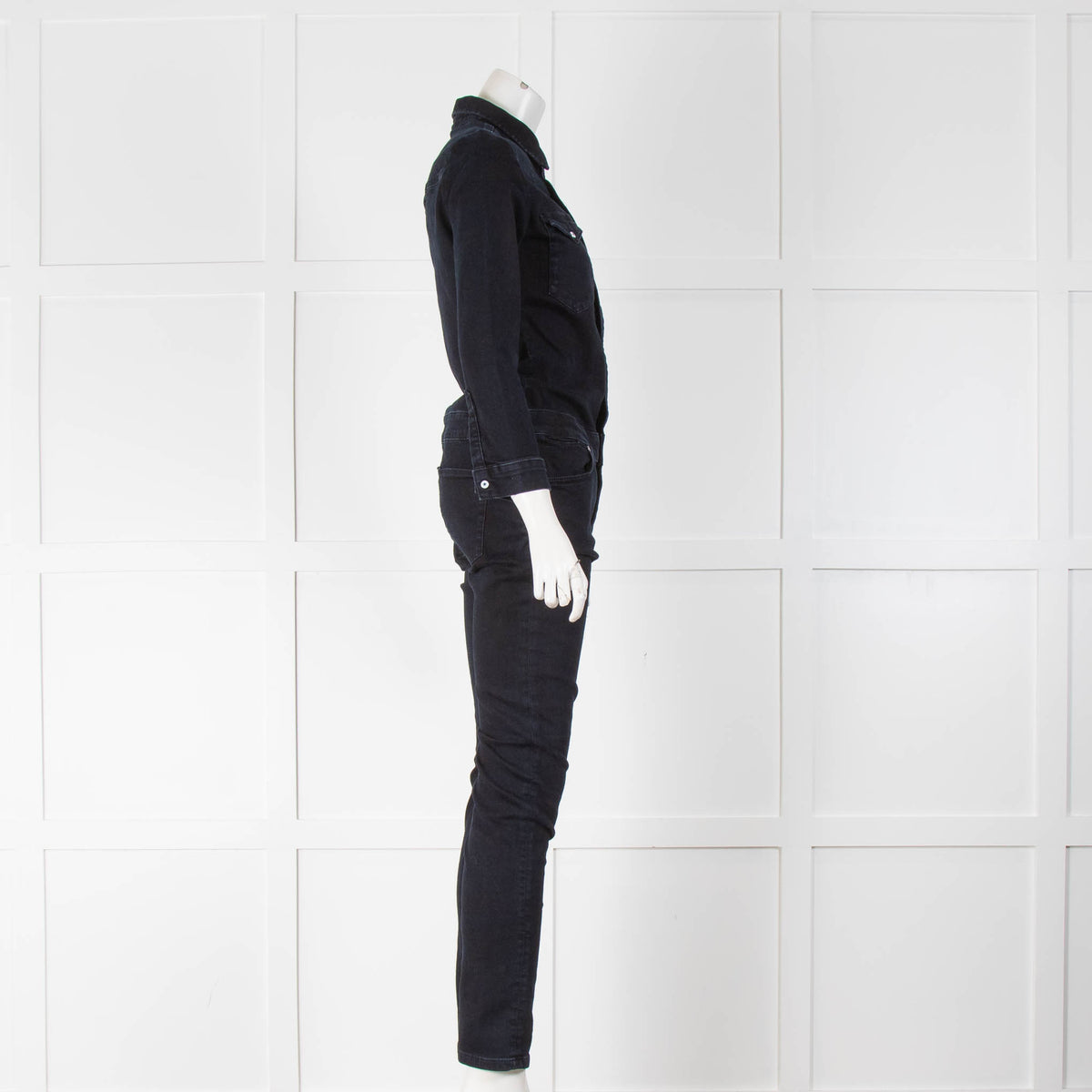 Ida Dark Navy Blue Denim Jumpsuit