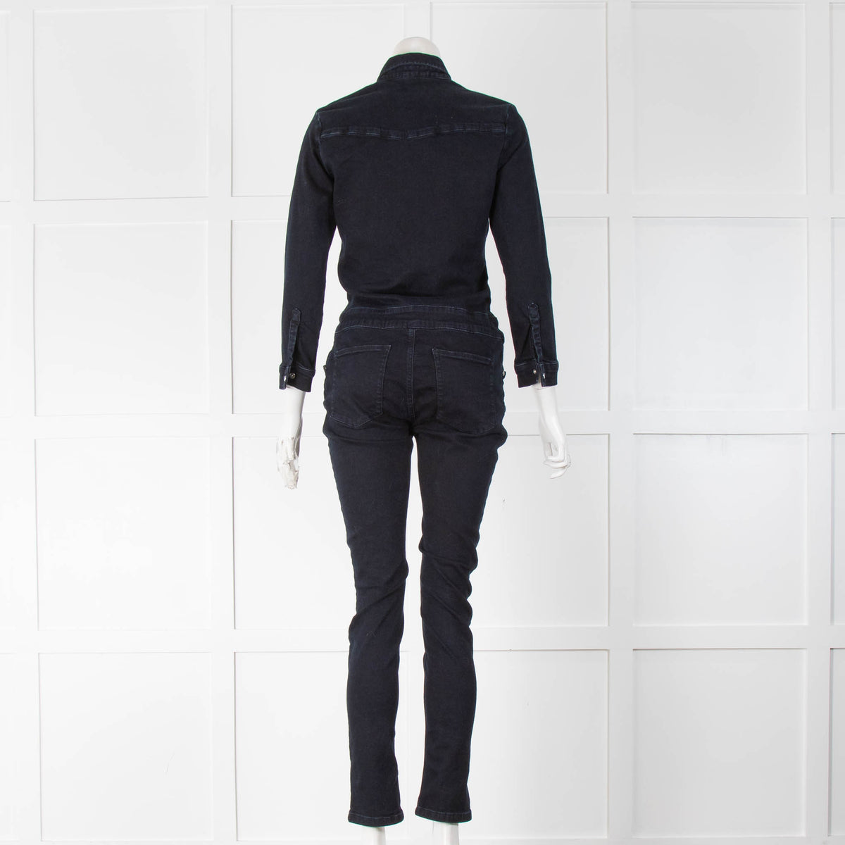 Ida Dark Navy Blue Denim Jumpsuit