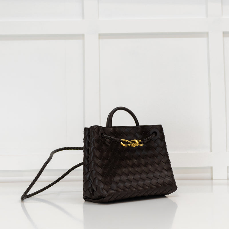 Bottega Veneta Small Brown Andiamo Bag