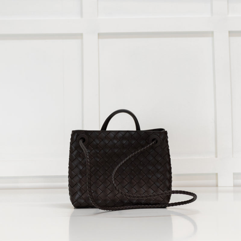 Bottega Veneta Small Brown Andiamo Bag