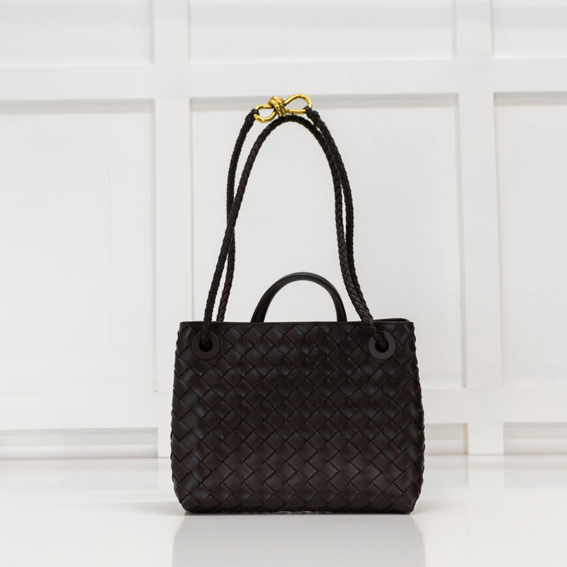 Bottega Veneta Small Brown Andiamo Bag