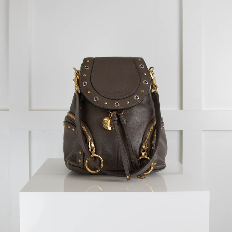 Leather Backpack See By Chloe Olga Backpack See By Chloe Taupe