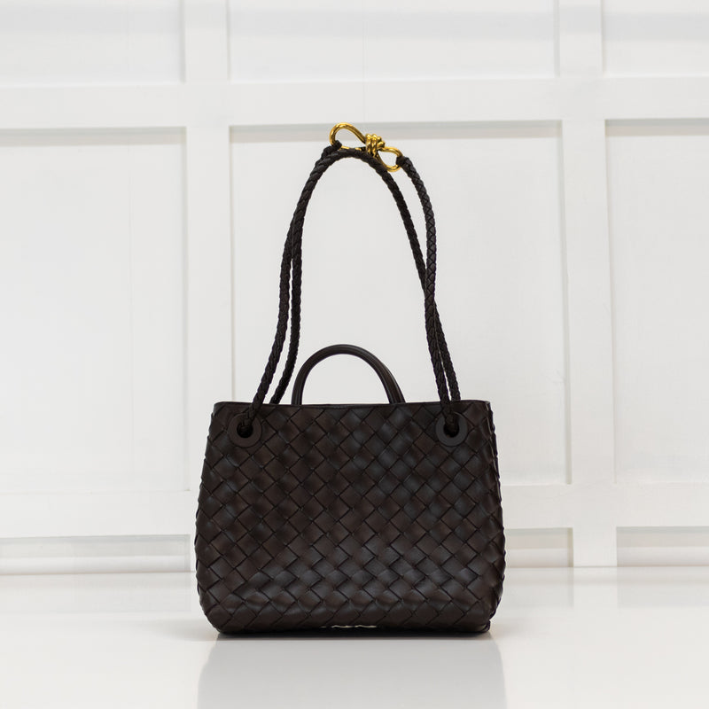 Bottega Veneta Small Brown Andiamo Bag