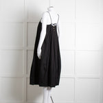 Free People Black Spaghetti Straps Cotton Sundress