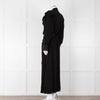 Magali Pascal Black Long Sleeve Frill Trim Maxi Dress