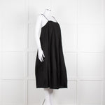 Free People Black Spaghetti Straps Cotton Sundress