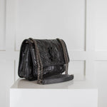 YSL Niki Baby Black Silver Hardware