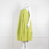 Free People Lime Green Spaghetti Straps Cotton Sundress