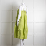 Free People Lime Green Spaghetti Straps Cotton Sundress