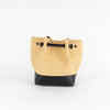 Demellier New York Raffia Leather Bucket Bag