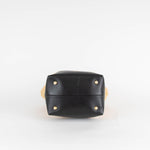 Demellier New York Raffia Leather Bucket Bag