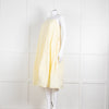 Free People Pale Yellow Spaghetti Straps Cotton Sundress