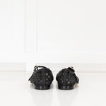 Le Monde Beryl Black Woven Mary Jane Shoes