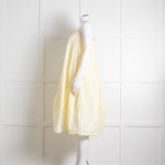 Free People Pale Yellow Spaghetti Straps Cotton Sundress