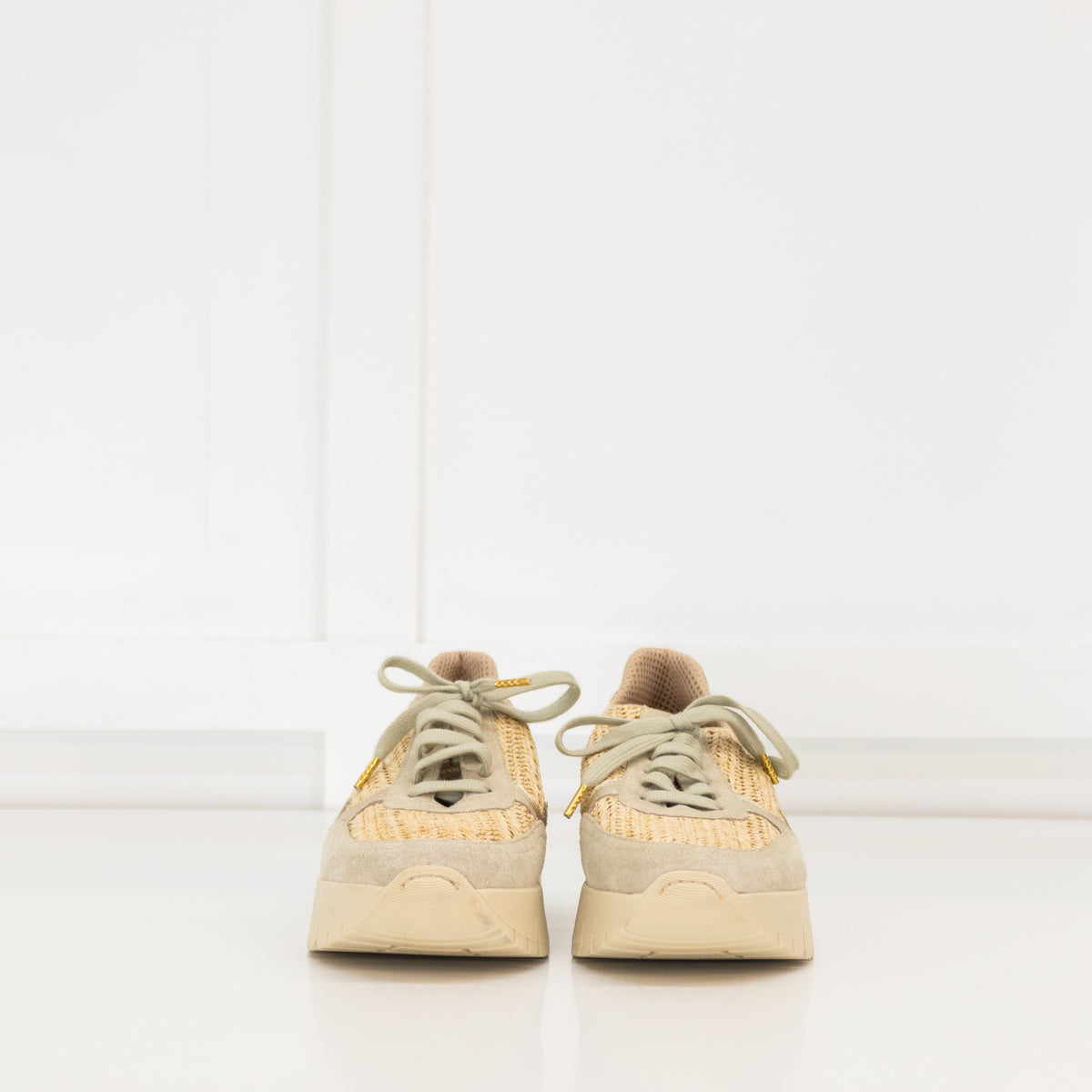 Russell & Bromley Island Hop Raffia Trainer