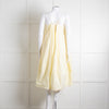 Free People Pale Yellow Spaghetti Straps Cotton Sundress