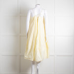 Free People Pale Yellow Spaghetti Straps Cotton Sundress