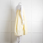 Free People Pale Yellow Spaghetti Straps Cotton Sundress