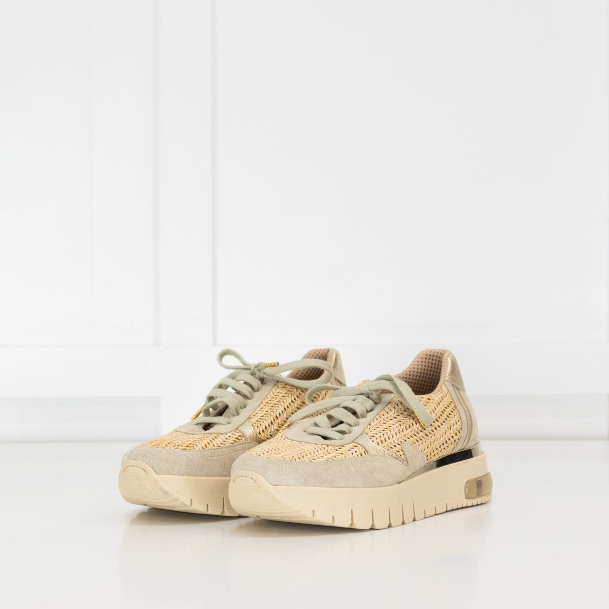 Russell & Bromley Island Hop Raffia Trainer