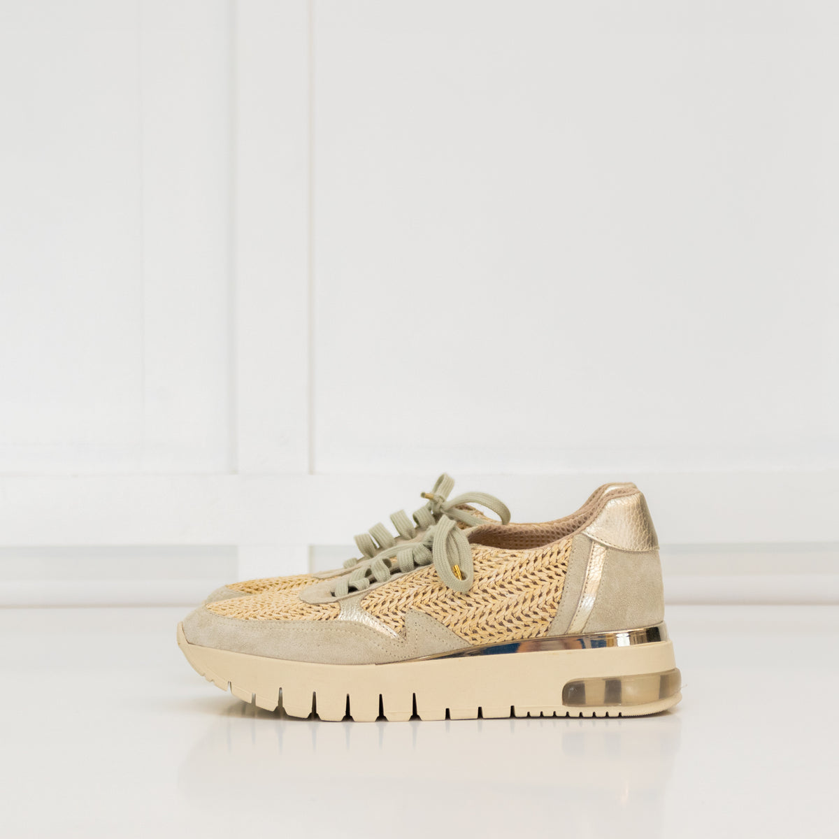 Russell & Bromley Island Hop Raffia Trainer