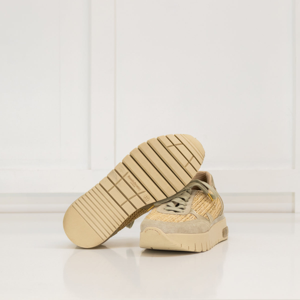 Russell & Bromley Island Hop Raffia Trainer