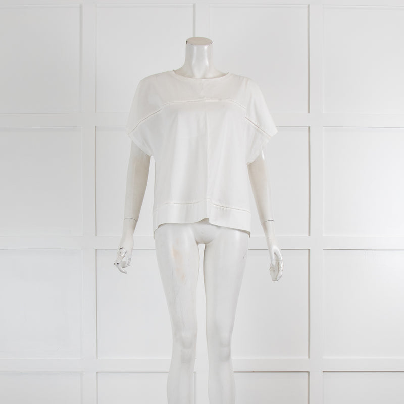 Weekend Max Mara White Cap Sleeve Boxy T-Shirt