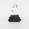 Lulu Guinness Black Raffia Small Coin Purse Bag