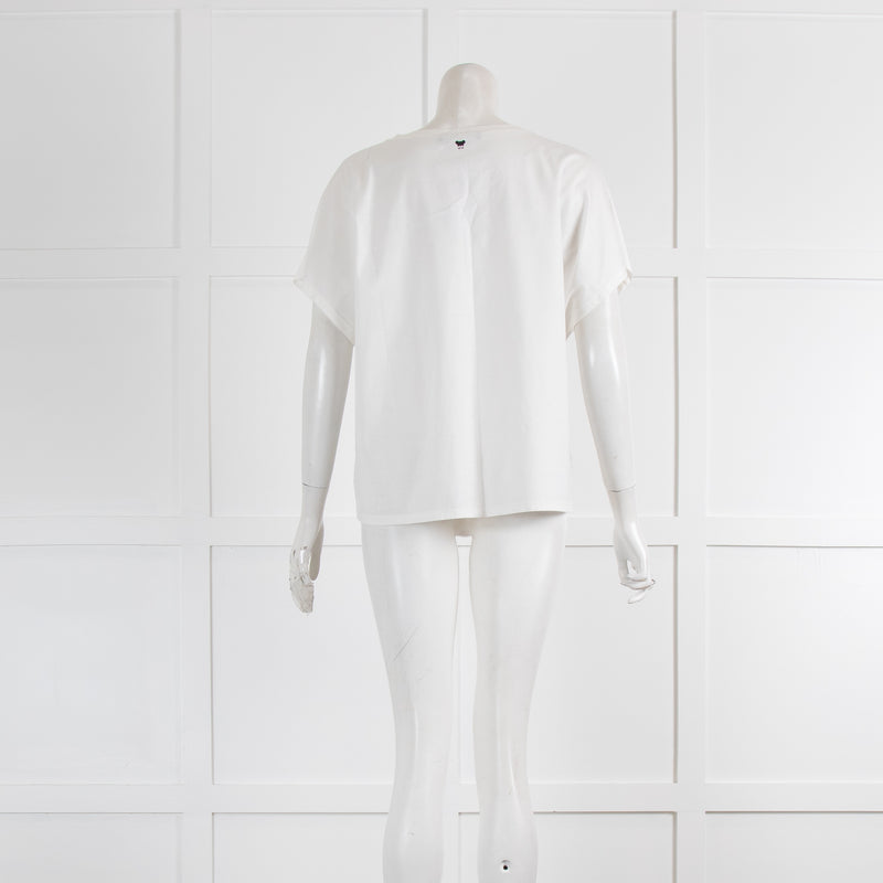 Weekend Max Mara White Cap Sleeve Boxy T-Shirt