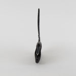 Lulu Guinness Black Raffia Small Coin Purse Bag