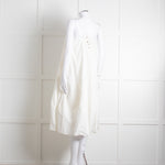 Free People Cream Cotton Spaghetti Straps Sundress