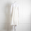 Free People Cream Cotton Spaghetti Straps Sundress