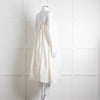 Free People Cream Cotton Spaghetti Straps Sundress