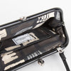 Lulu Guinness Black Raffia Small Coin Purse Bag