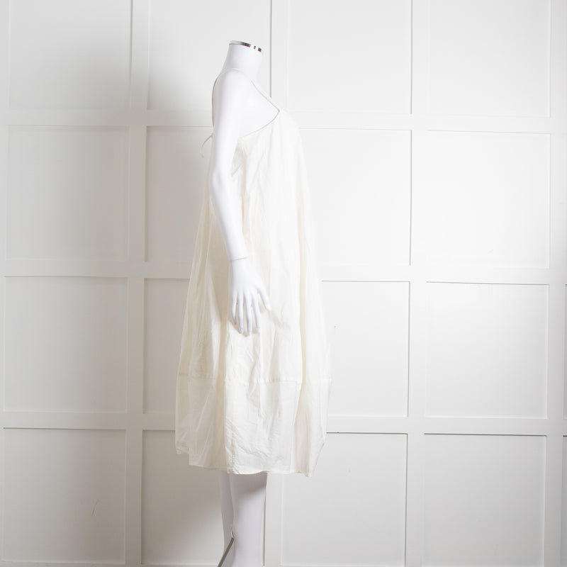 Free People Cream Cotton Spaghetti Straps Sundress